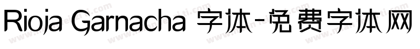 Rioja Garnacha 字体字体转换